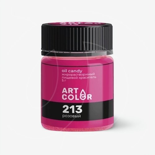 Краситель пищевой сухой жирорастворимый ART COLOR "OIL CANDY Розовый 213" 5 г OIL-4978-5