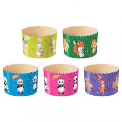 Форма для кулича "Зверята" D110 H85 1 шт pmK11085сZW