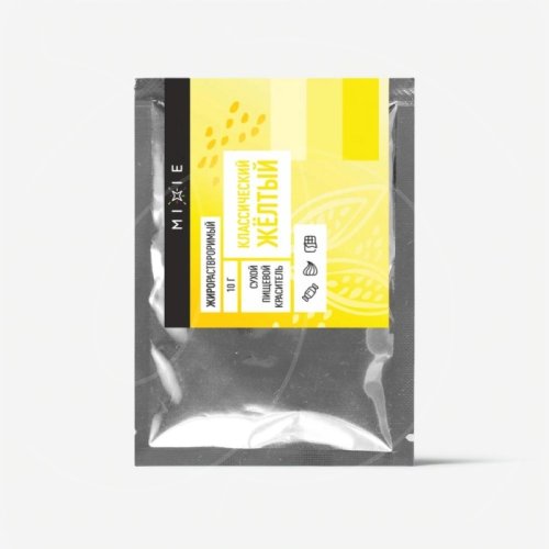 Краситель пищевой сухой жирорастворимый MIXIE "Классический жёлтый" 10 г 25065