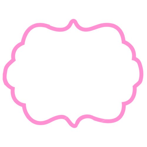 Вырубка пластиковая LUBIMOVA "Табличка №31" LC-00003346