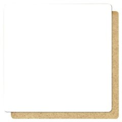 Подложка под торт ЛХДФ Белая 3 мм 18х18 см 