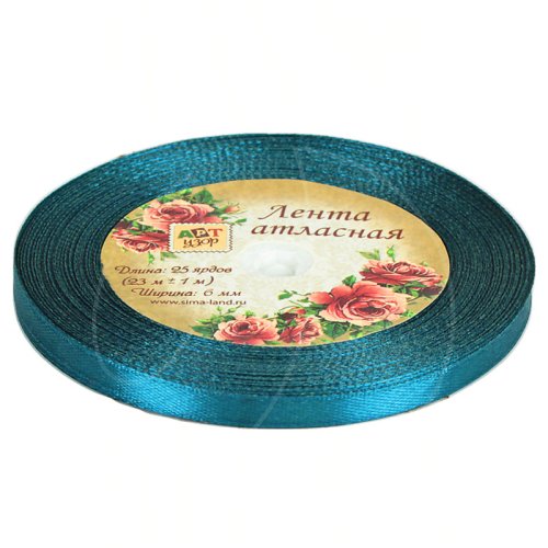Лента для декора и упаковки Атласная 153 Мурена 6мм 1218107