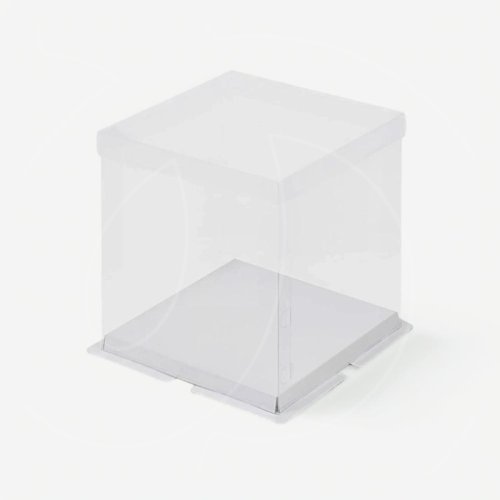 Коробка для шоколадной фигурки/кулича белая 15х15х14 см 022020 ф