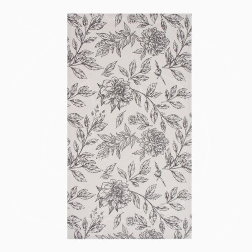 Полотенце кухонное Хлопок "Чёрно-белые цветы" 40х73 см 10283372