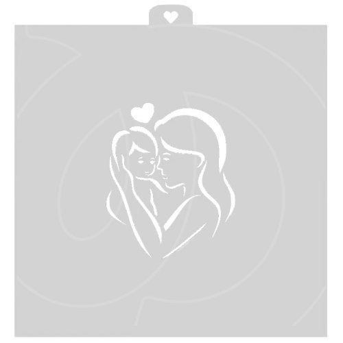 Трафарет кулинарный LUBIMOVA "Мама с ребёнком" LC-00009235