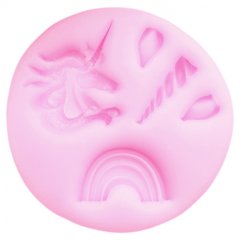 Молд силиконовый "Радужный единорог" 4150096