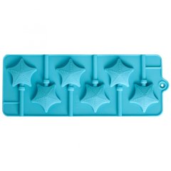 Форма силиконовая для леденцов "Звёздочки" 6 шт 1890967