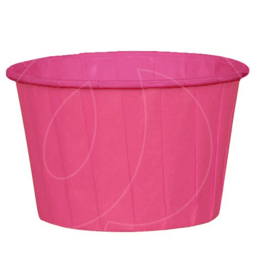 Капсула бумажная с подворотом Ярко-розовая D50 H40 1 шт 36675