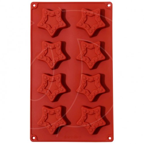 Форма силиконовая "Звёздочки" 8 шт 7067975