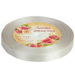 Лента для декора и упаковки Атласная 172 Серо-бежевая 10 мм 1218223