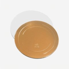 Подложка под торт Золото/Белая 3,2 мм 35 см п 3,2-350 КЗБ	