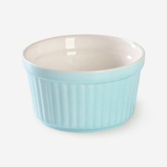 Блюдо керамическое для крем-брюле Голубое 4951227