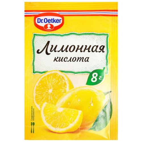 Лимонная кислота Dr.Oetker (Dr. Bakers) 8 г 1-84-008004