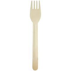 Вилка деревянная одноразовая 160 мм 10 шт ВД160, Б-75